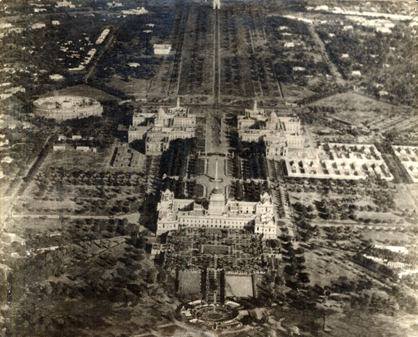 Aerial View of the new Imperial Capital Image source - Delhi State Archives