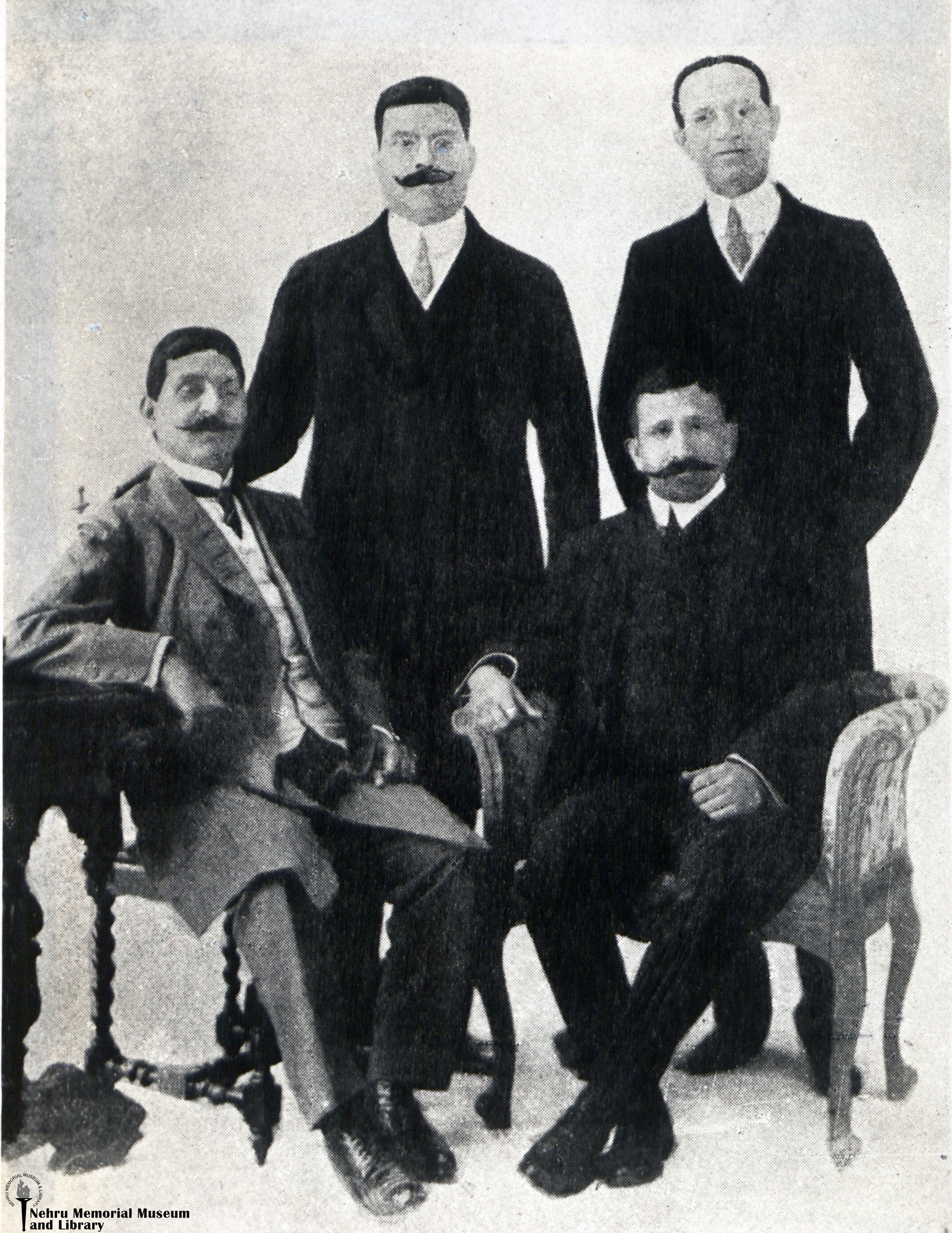 Lala Abdul Aziz, Lord Sinha, Sir Ali Imam and Mr. Mazhar-ul-Haq of Patna, 1924