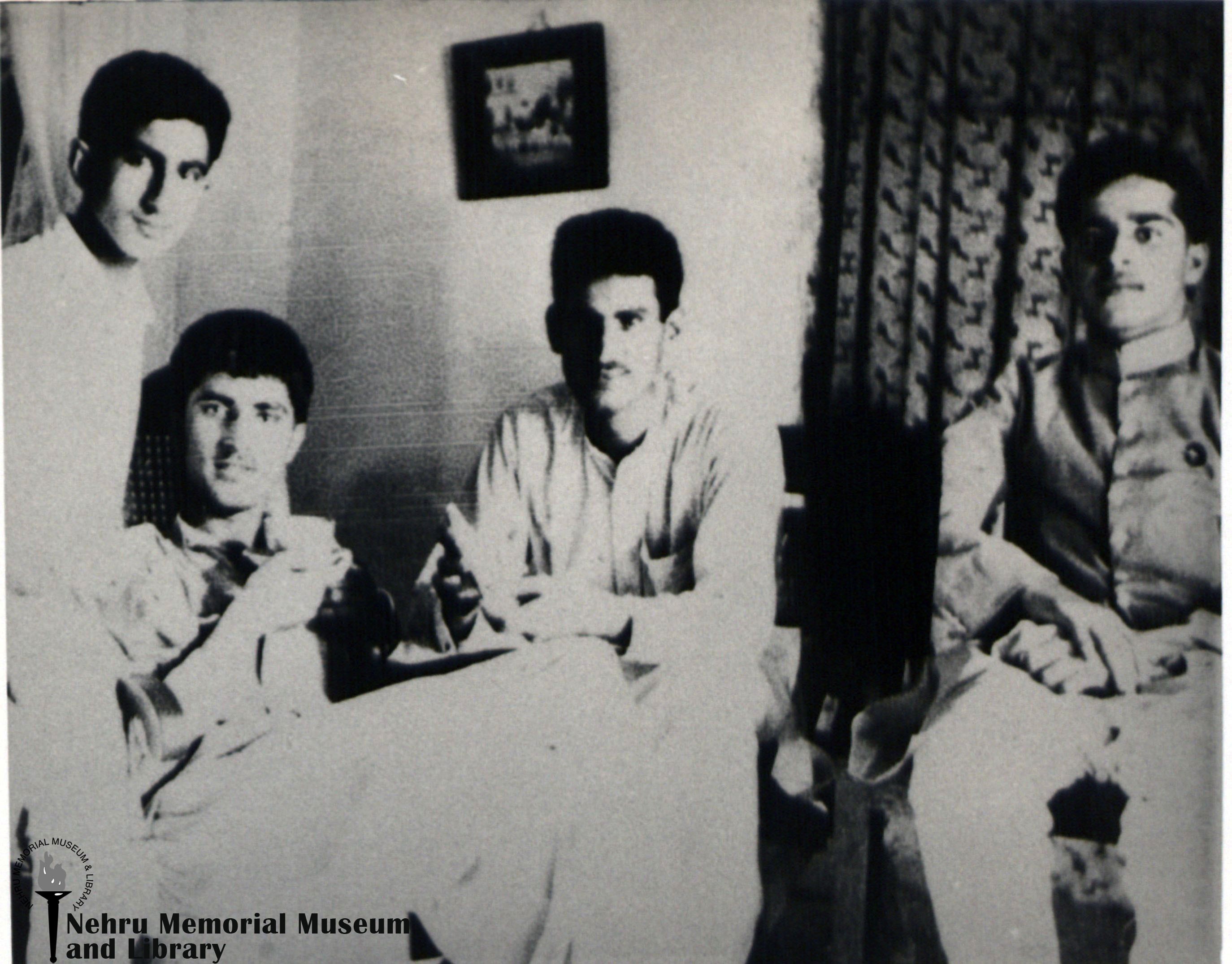 Mohammad Yunus with Faizullah Khan, Agalala and  Afzal Amin